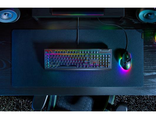Klaviatūra Razer BlackWidow V4 X Mechanical Gaming Keyboard, Green Switch, US Layout, Wired, Black