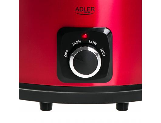 Multifunkcinis puodas Adler AD 6413r Slow cooker 290 W 5.8 L Number of programs 3 Red