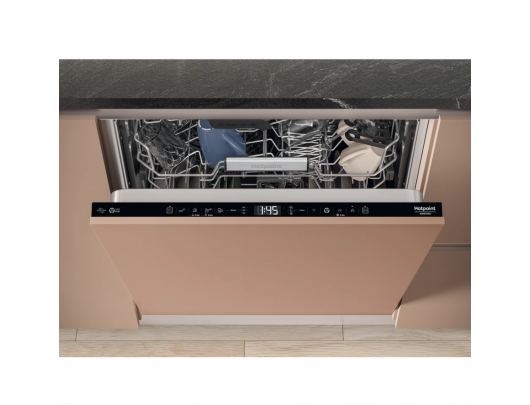 Indaplovė Hotpoint Dishwasher H8I HT40 L Built-in, Width 60 cm, Number of place settings 14, Number of programs 8, Energy efficiency class C, Display