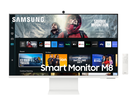 Monitorius Samsung Smart Monitor  LS32CM801UUXDU 32", VA, 4K, 3840x2160, 16:9, 4 ms, 400 cd/m², White, HDMI ports quantity 1, 60 Hz