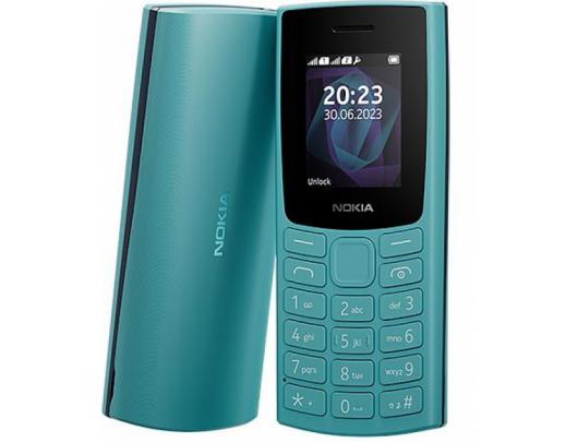 Mobilus telefonas Nokia 105 (2023) TA-1557 Cyan, 1.8", TFT LCD, 120x160  pixels, 4 MB, 4 MB, Dual SIM, Mini Sim, USB version microUSB, 1000 mAh