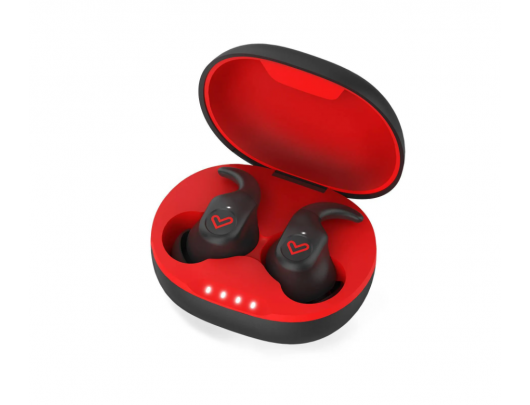 Ausinės Energy Sistem Earphones Freestyle Wireless, In-ear, Microphone, Black/Red