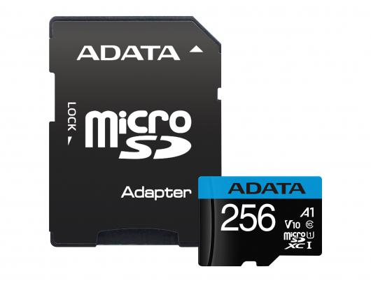 Atminties kortelė ADATA UHS-I 256GB microSDHC Flash memory class 10 Adapter