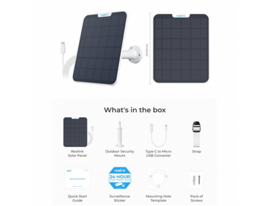 IP kamera Reolink Solar Panel 2 White