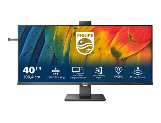 Monitorius Philips 40B1U5601H 40 in IPS UWQHD 3440x1440 (DisplayPort: 120 Hz, HDMI: 100 Hz, USB-C: 120 Hz) 300 cd/m² HDMI, DisplayPort, 2xUSB-C 100 W