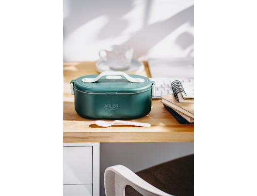 Karšto maisto indas Adler Heated Food Container AD 4505g Capacity 0.8 L Material Stainless steel/Plastic Green
