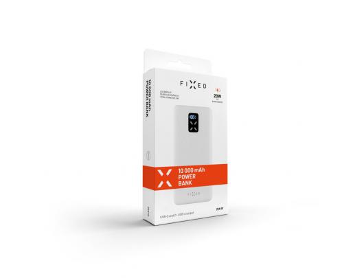 Išorinė baterija Fixed Power Bank Zen 10000 mAh, White