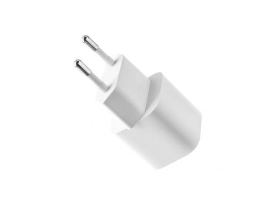 Įkroviklis Fixed Mini USB-C Travel Charger USB-C/Lightning Cable Fast charging, White, 20 W