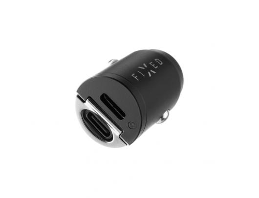 Automobilinis įkroviklis Fixed Car Charger Dual Fast charging, Black, 30 W