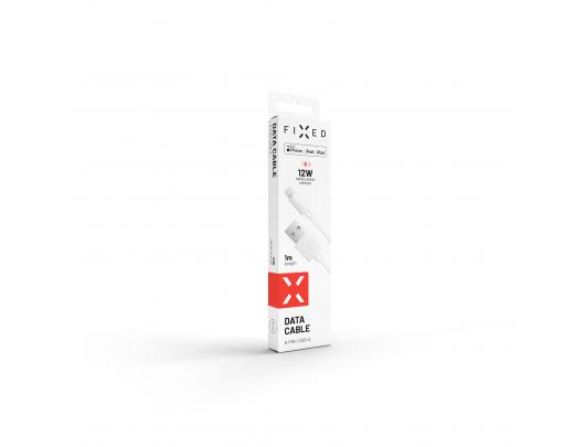 Kabelis FIXED Cable USB/Lightning, White