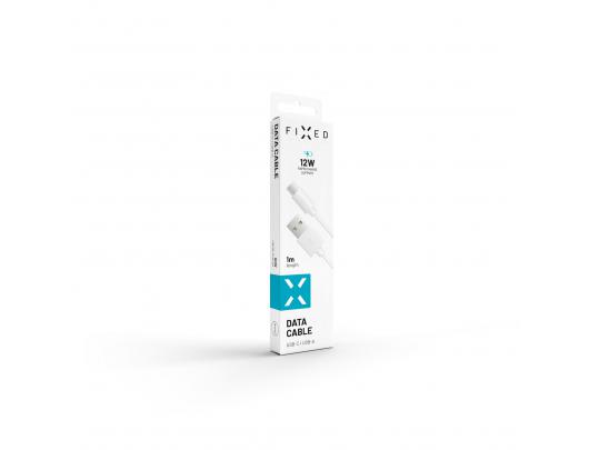Kabelis FIXED Cable USB/USB-C, White