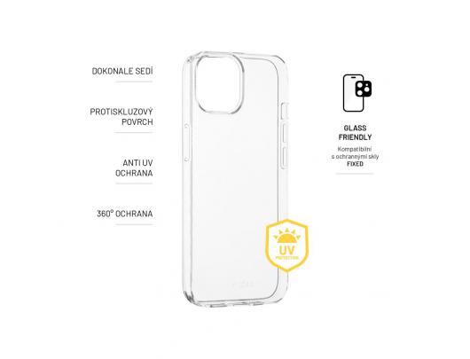 Dėklas FIXED Slim AntiUV Apple iPhone 14 Plus Clear