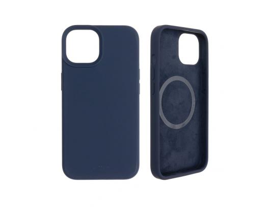 Dėklas Fixed MagFlow Apple iPhone 14 Mėlyna