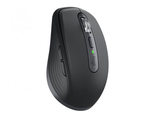 Pelė Logitech Logitech MX Anywhere 3S Mouse - RF Wireless + Bluetooth, Laser, 8000 DPI, Graphite Logitech