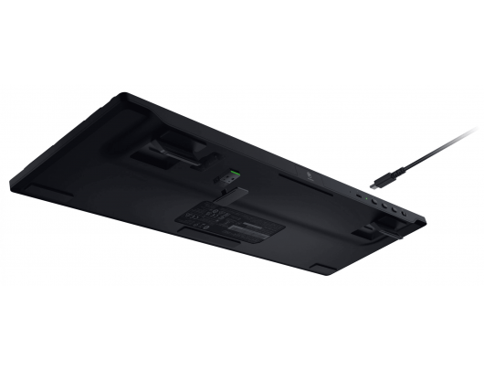 Klaviatūra Razer Gaming Keyboard Deathstalker V2 Pro Gaming Keyboard RGB LED light US Wireless Black Bluetooth Optical Switch Wireless connection