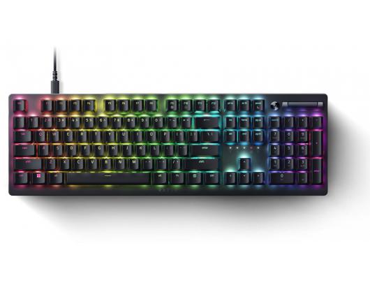 Klaviatūra Razer Gaming Keyboard Deathstalker V2 Pro Gaming Keyboard RGB LED light US Wired Black Low-Profile Optical Switches (Clicky)