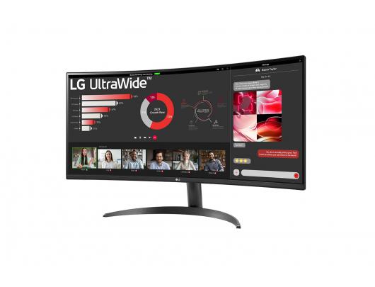 Monitorius LG Curved UltraWide Monitor 34WR50QC-B.AEU 34", VA, QHD, 3440x1440, 21:9, 5 ms, 100 Hz, HDMI ports quantity 2