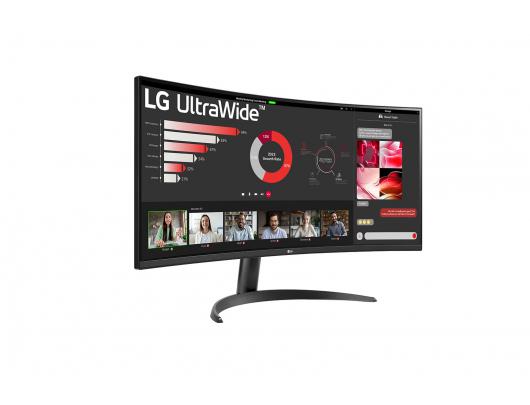 Monitorius LG Curved UltraWide Monitor 34WR50QC-B.AEU 34", VA, QHD, 3440x1440, 21:9, 5 ms, 100 Hz, HDMI ports quantity 2
