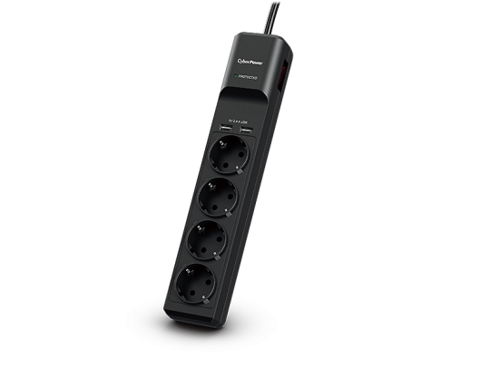 Apsaugos nuo viršįtampių įrenginys CyberPower Professional Series P0420SUD0-DE 1.8 m Juoda