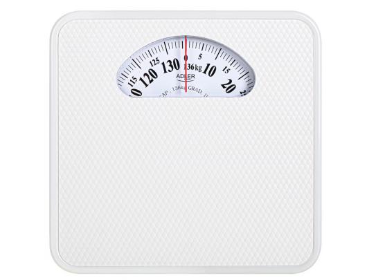 Svarstyklės Adler Mechanical Bathroom Scale AD 8179w Maximum weight (capacity) 136 kg Accuracy 1000 g White