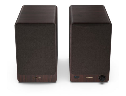 Kolonėlės Sharp CP-SS30 Bookshelf Speakers, Brown | Sharp | Speakers | CP-SS30(BR) Bookshelf | 60 W | Bluetooth | Brown | Wireless connection
