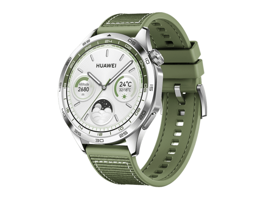 Išmanusis laikrodis Huawei Watch GT 4 4 Smart watch Smart watch Stainless steel 46 mm 46 mm Green Dustproof Waterproof