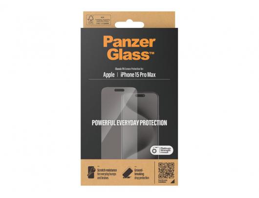 Apsauginis stiklas PanzerGlass Apple iPhone 15 Pro Max Skaidrus