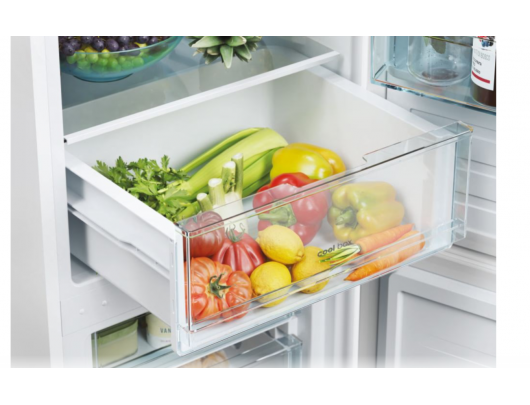 Šaldytuvas Candy Refrigerator/freezer CCT3L517EW Freestanding 176 cm Bottom-freezer Refrigerator Net Capacity 186 litres Freezer Net Capacity 74 litr