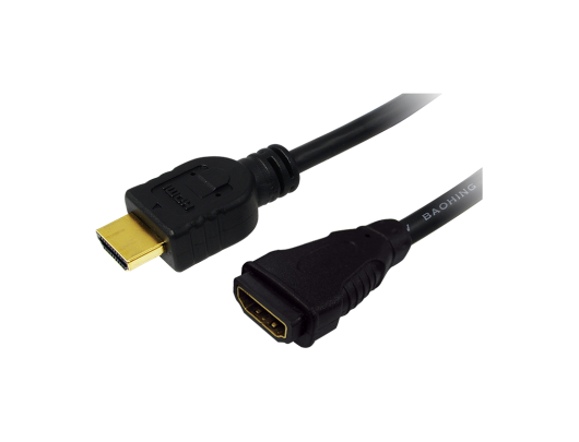Kabelis Logilink HDMI Cable Type A Male - HDMI Type A Female CH0056 Black, 2 m