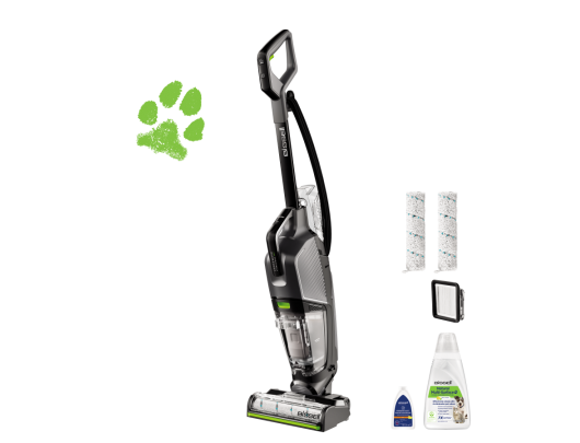 Dulkių siurblys šluota Bissell All-in One Multi-Surface Cleaner Crosswave HydroSteam Pet Pro Corded operating Washing function 1100 W Grey Warranty 2