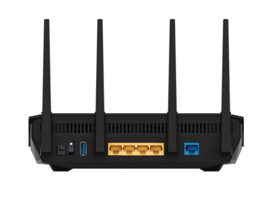 Maršrutizatorius Asus Wireless WiFi 6 Dual Band Extendable Router RT-AX5400 802.11ax 5400 Mbit/s Ethernet LAN (RJ-45) ports 4 Mesh Support Yes MU-MiM