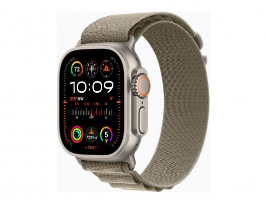 Išmanusis laikrodis Apple Apple Watch Ultra 2 GPS + Cellular, 49mm Titanium Case with Olive Alpine Loop - Medium Apple Ultra 2 Smart watch 4G Aerospa