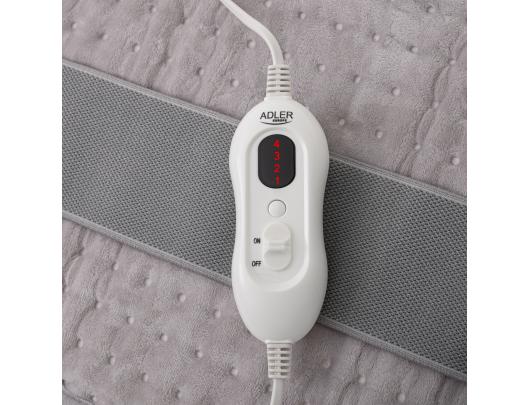 Šildantis diržas Adler Heating belt on he loins AD 7437 Number of heating levels 4 Number of persons 1 Remote control 100 W Light Grey