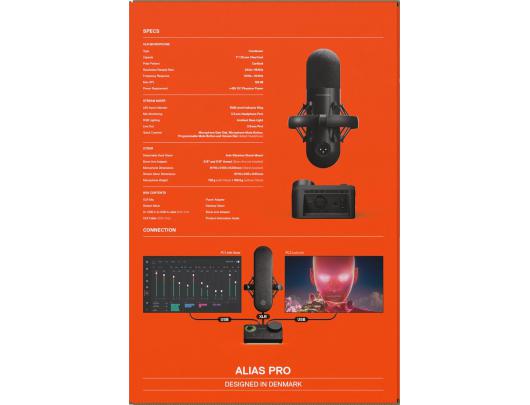 Mikrofonas SteelSeries Gaming Microphone Alias Pro Black