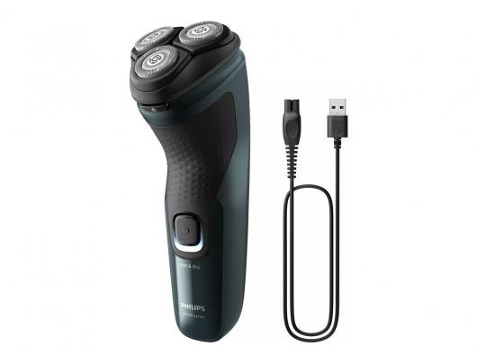 Barzdaskutė Philips X3002/00, veikimo laikas (maks.) 40 min, šlapias ir sausas, NiMH, juodas