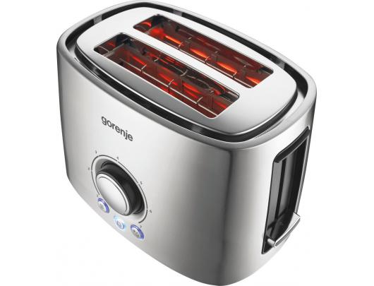 Skrudintuvas Gorenje Toaster T1000E Power 1000 W Number of slots 2 Housing material Metal Stainless Steel