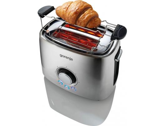 Skrudintuvas Gorenje Toaster T1000E Power 1000 W Number of slots 2 Housing material Metal Stainless Steel