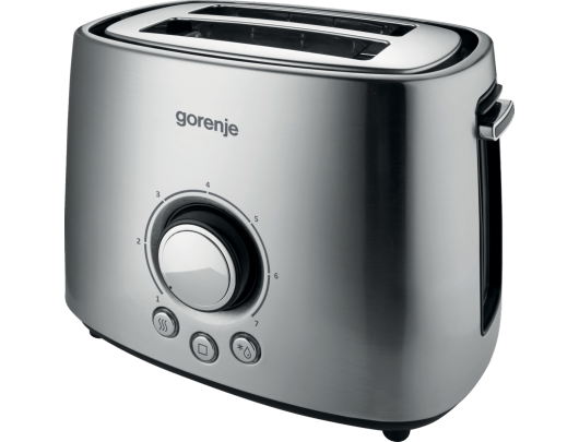 Skrudintuvas Gorenje Toaster T1000E Power 1000 W Number of slots 2 Housing material Metal Stainless Steel