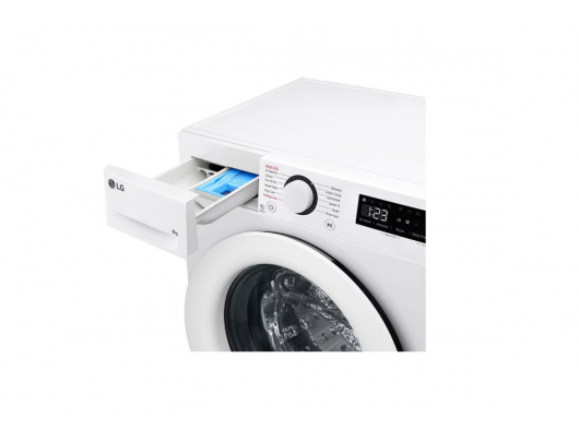 Skalbimo mašina LG F2WR508SWW Washing machine, A, Front loading, Washing capacity 8 kg, Depth 47.5 cm, 1200 RPM, White LG