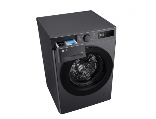 Skalbimo mašina LG F2WR508S2M Washing machine, A, Front loading, Washing capacity 10 kg, Depth 56.5 cm, 1400 RPM, Middle Black LG Washing Machine F4W