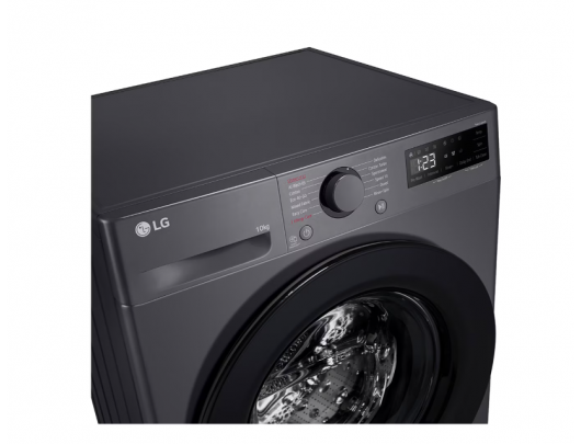 Skalbimo mašina LG F2WR508S2M Washing machine, A, Front loading, Washing capacity 10 kg, Depth 56.5 cm, 1400 RPM, Middle Black LG Washing Machine F4W