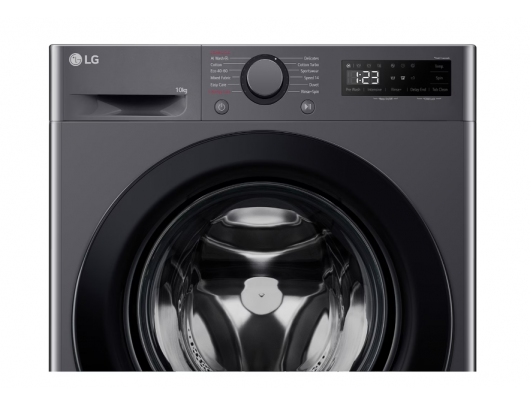 Skalbimo mašina LG F2WR508S2M Washing machine, A, Front loading, Washing capacity 10 kg, Depth 56.5 cm, 1400 RPM, Middle Black LG Washing Machine F4W