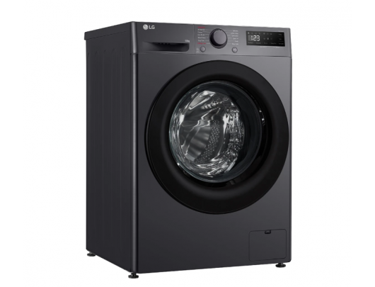 Skalbimo mašina LG F2WR508S2M Washing machine, A, Front loading, Washing capacity 10 kg, Depth 56.5 cm, 1400 RPM, Middle Black LG Washing Machine F4W