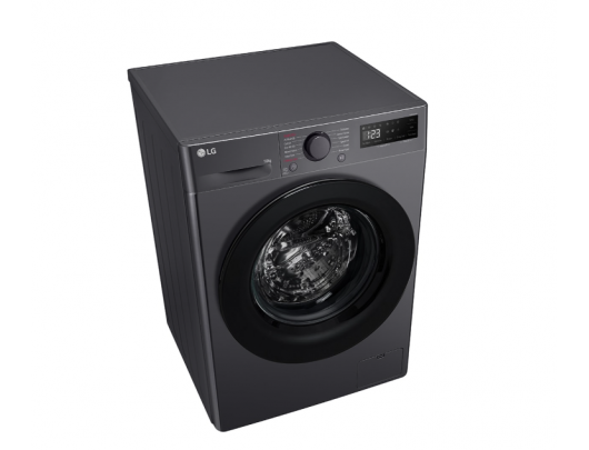 Skalbimo mašina LG F2WR508S2M Washing machine, A, Front loading, Washing capacity 10 kg, Depth 56.5 cm, 1400 RPM, Middle Black LG Washing Machine F4W