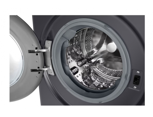 Skalbimo mašina LG F2WR508S2M Washing machine, A, Front loading, Washing capacity 10 kg, Depth 56.5 cm, 1400 RPM, Middle Black LG Washing Machine F4W