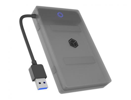 2.5" disko dėžutė Icy Box IB-AC603b-U3 2.5" SATA III to USB 3.2 Gen 1 Type-A Adapter, With Protection Box, Black Raidsonic Storage enclosure IB-AC603