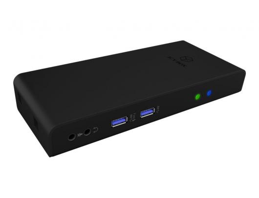 Jungčių stotelė Raidsonic Icy Box USB 3.2 Gen 1 Notebook DockingStation IB-DK2251AC Dock HDMI ports quantity 2