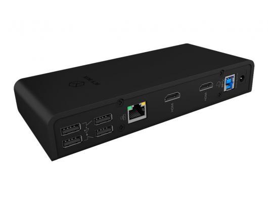 Jungčių stotelė Raidsonic Icy Box USB 3.2 Gen 1 Notebook DockingStation IB-DK2251AC Dock HDMI ports quantity 2