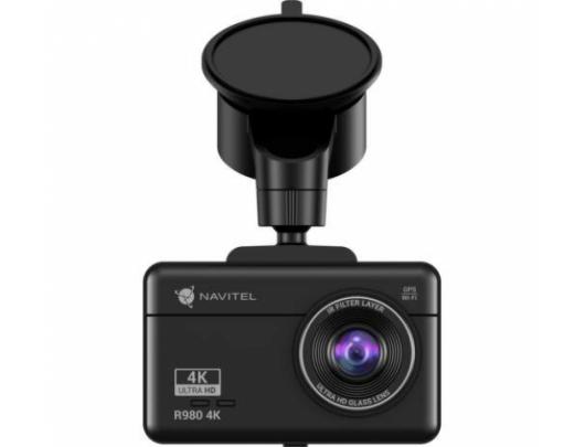 Vaizdo registratorius Navitel Dashcam with Wi-Fi, GPS-informer, and digital speedometer R980 4K IPS display 3''; 854x480; Touchscreen GPS (satellite)
