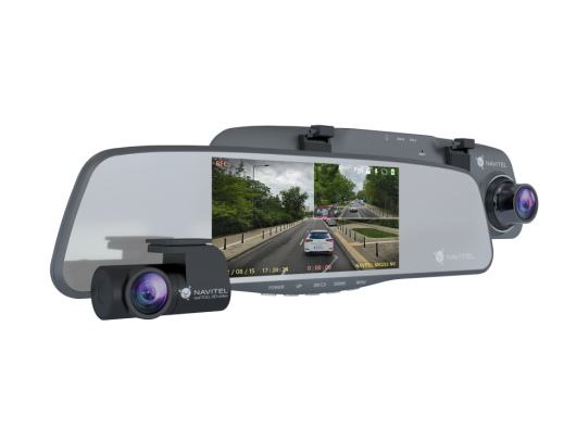 Vaizdo registratorius Navitel Smart rearview mirror equipped with a DVR MR255NV IPS display 5''; 960x480 Maps included